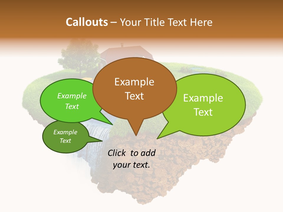 Island In The Air PowerPoint Template