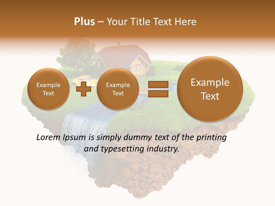 Island In The Air PowerPoint Template