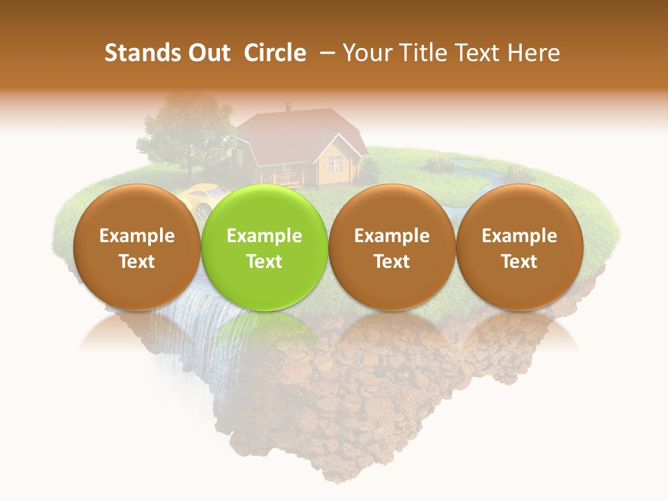 Island In The Air PowerPoint Template