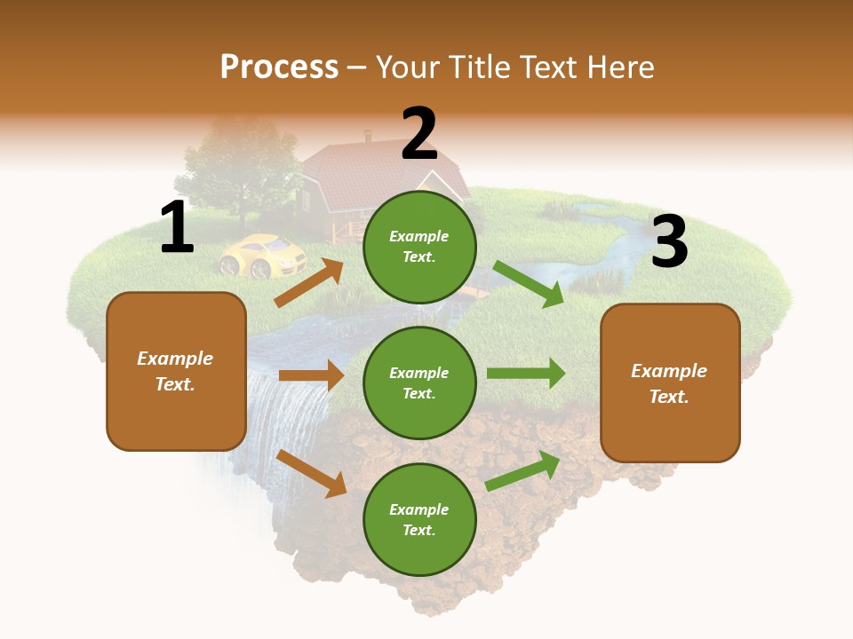 Island In The Air PowerPoint Template