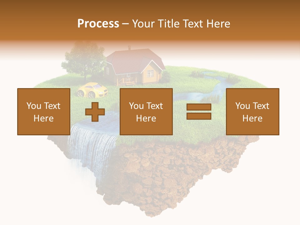 Island In The Air PowerPoint Template