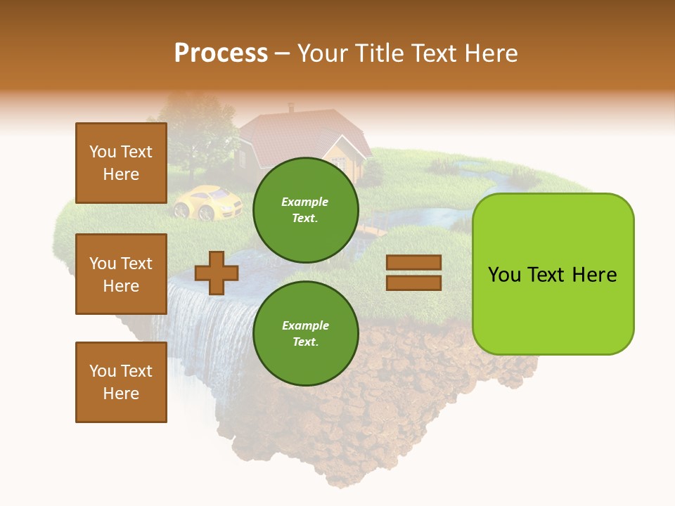Island In The Air PowerPoint Template
