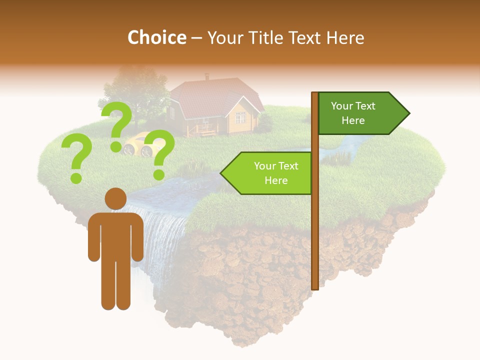 Island In The Air PowerPoint Template