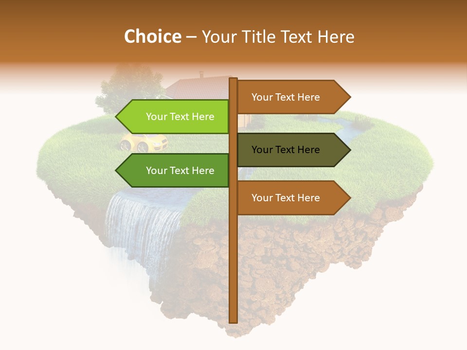 Island In The Air PowerPoint Template