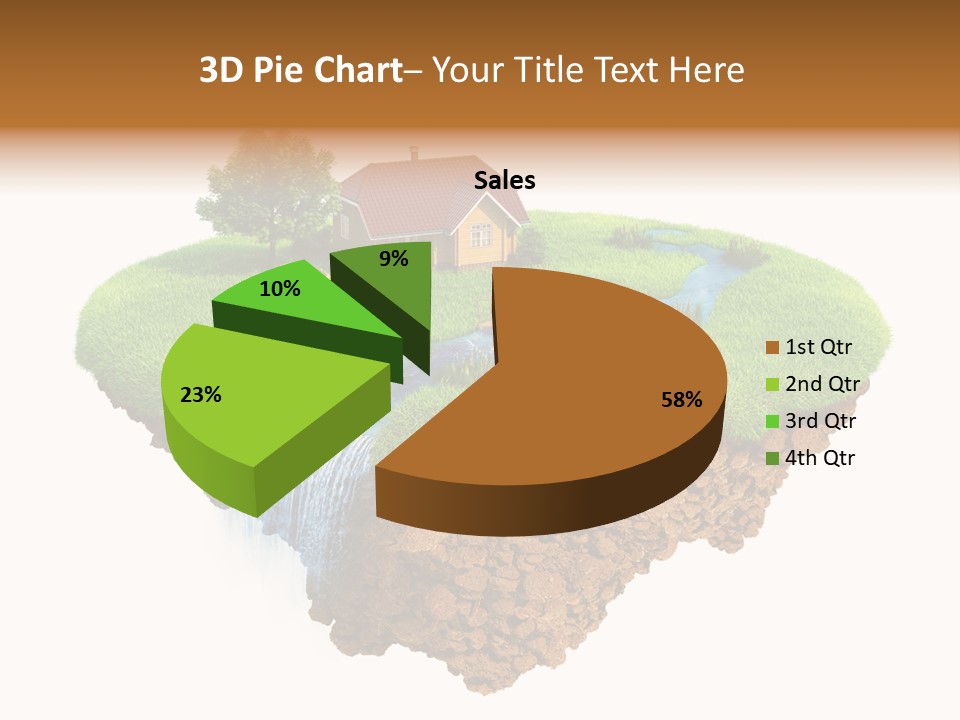 Island In The Air PowerPoint Template