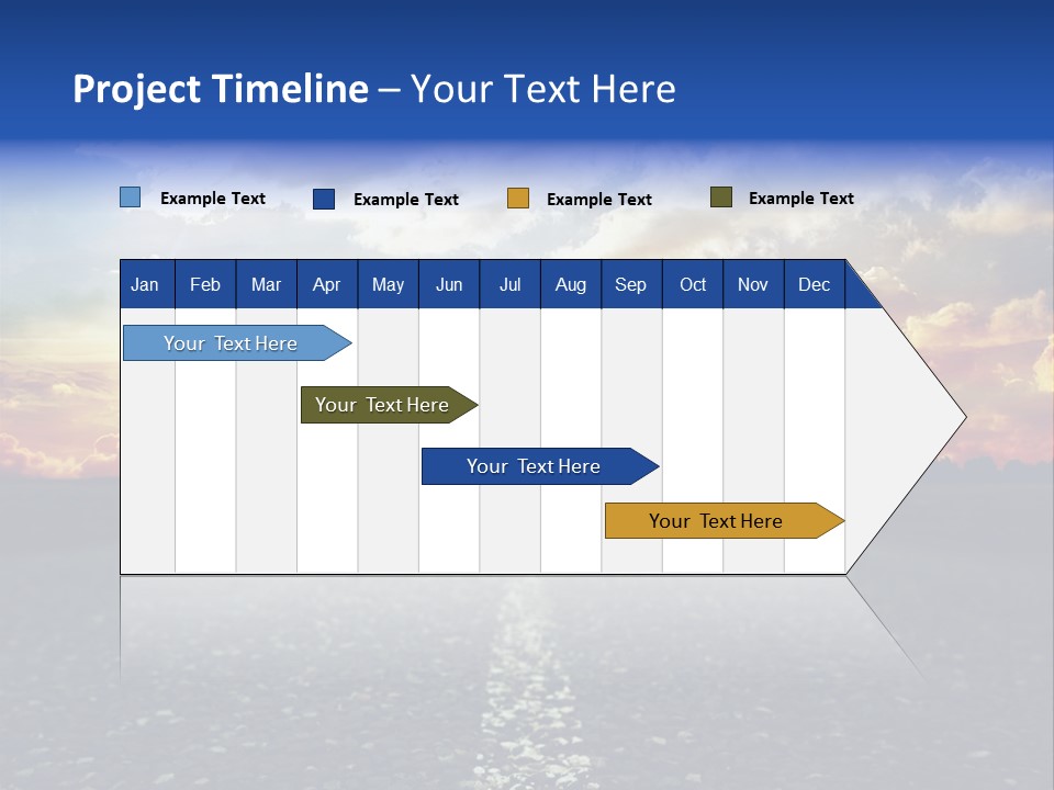 Direction Road Clouds PowerPoint Template