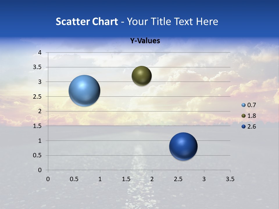 Direction Road Clouds PowerPoint Template