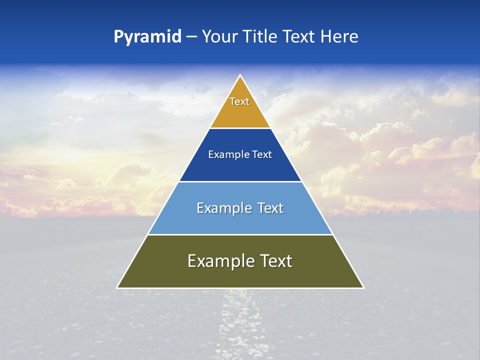 Direction Road Clouds PowerPoint Template