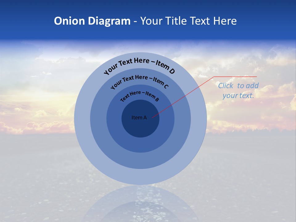 Direction Road Clouds PowerPoint Template