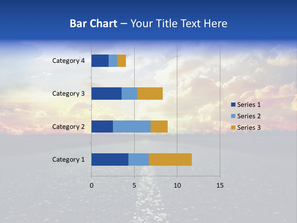 Direction Road Clouds PowerPoint Template