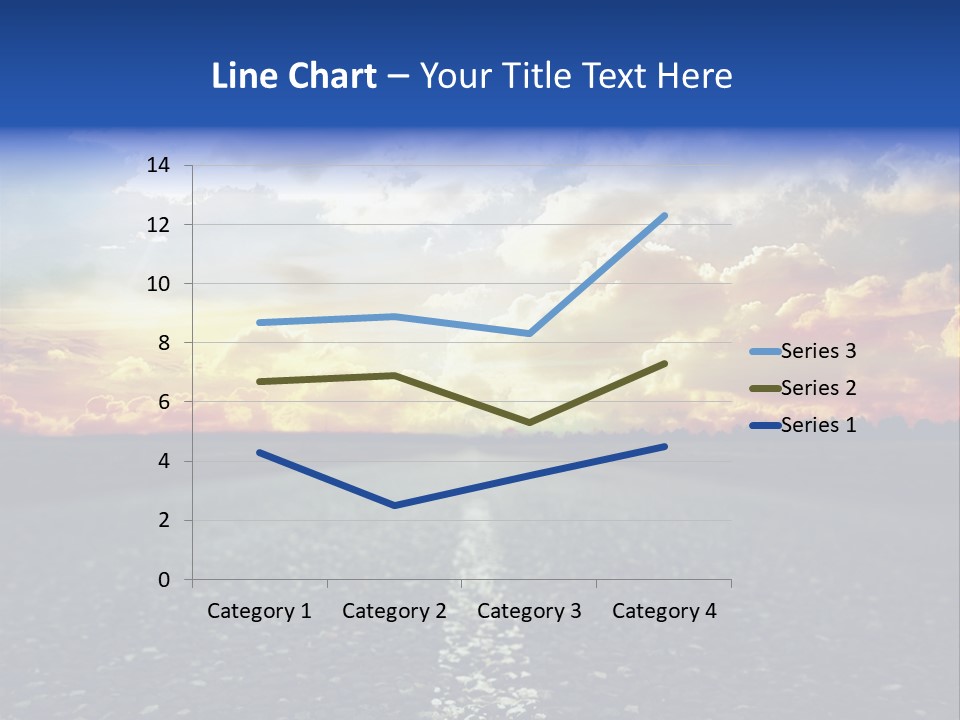 Direction Road Clouds PowerPoint Template