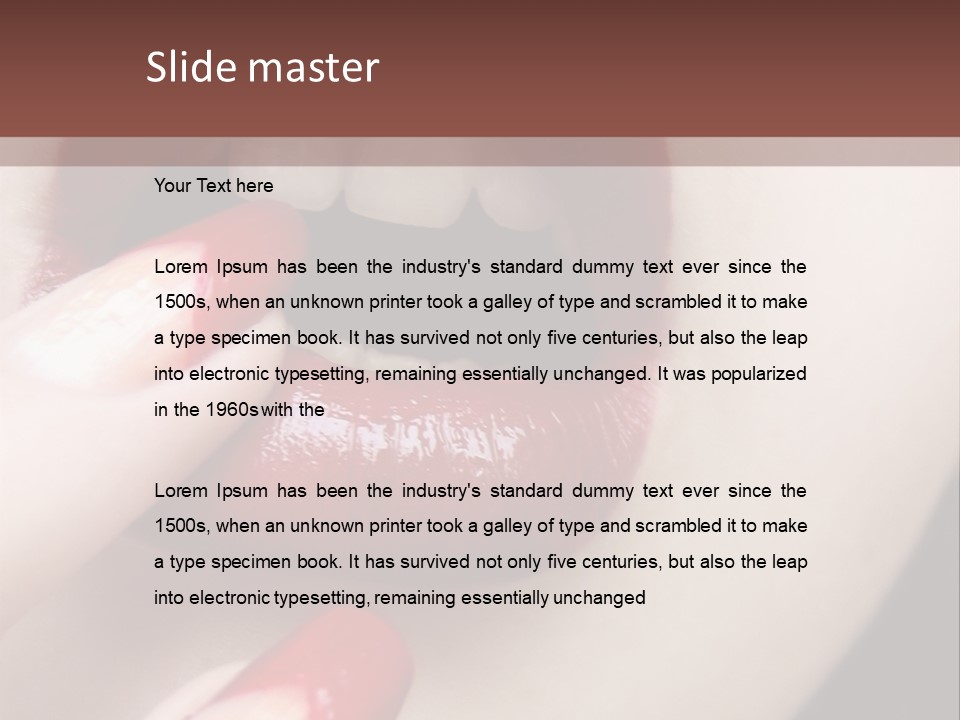 Sad Valentine Fashion PowerPoint Template