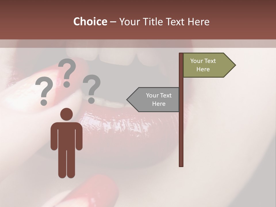 Sad Valentine Fashion PowerPoint Template