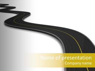 Dividing Open Turn PowerPoint Template