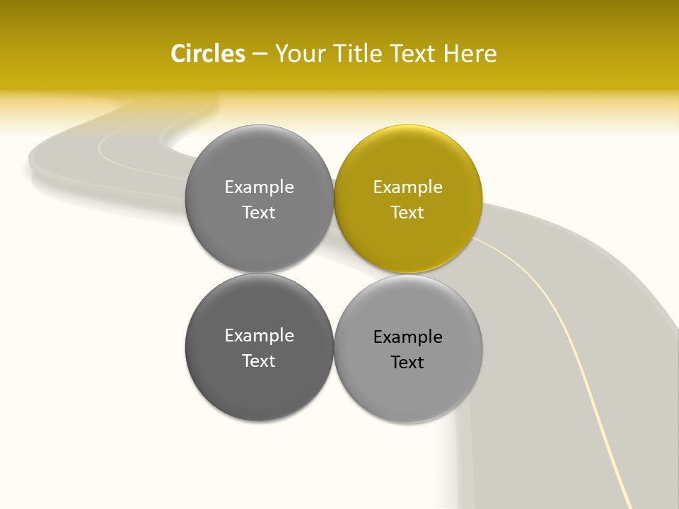 Dividing Open Turn PowerPoint Template