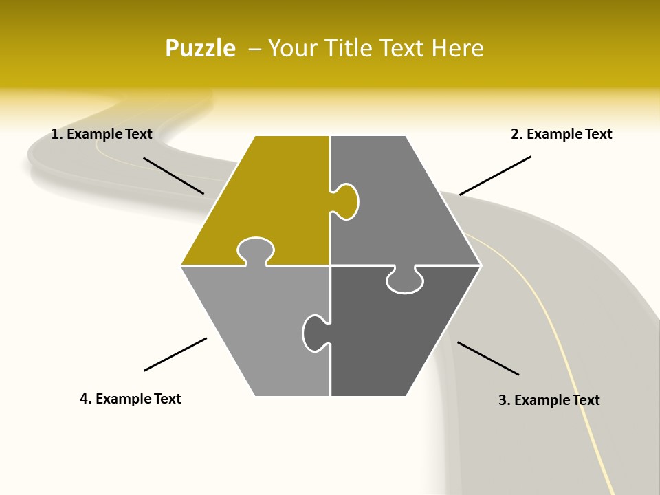 Dividing Open Turn PowerPoint Template