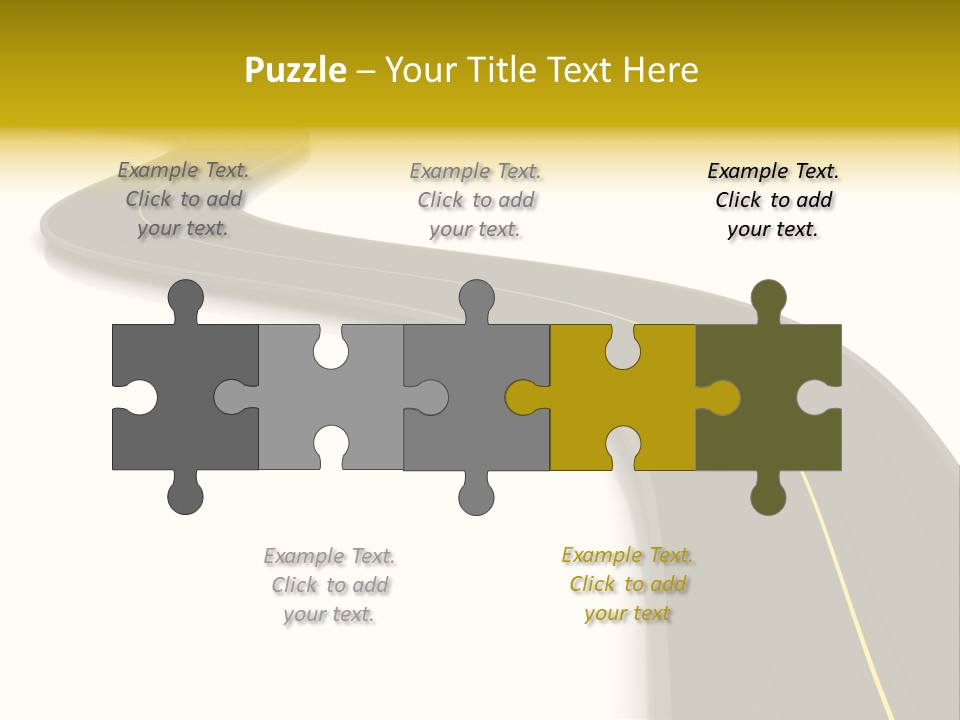 Dividing Open Turn PowerPoint Template
