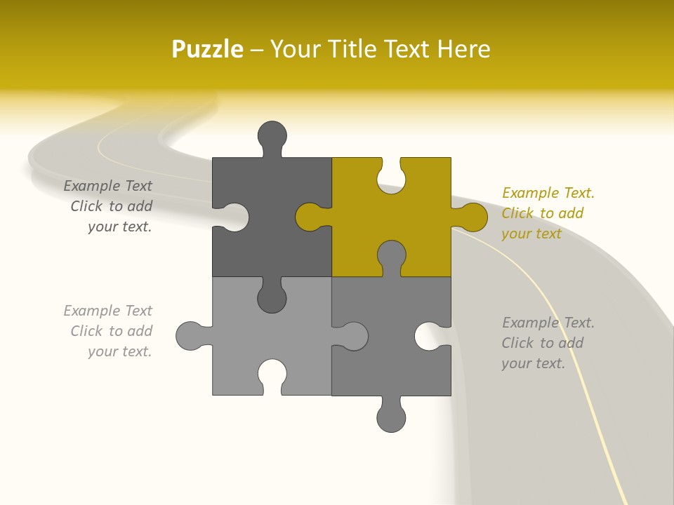 Dividing Open Turn PowerPoint Template
