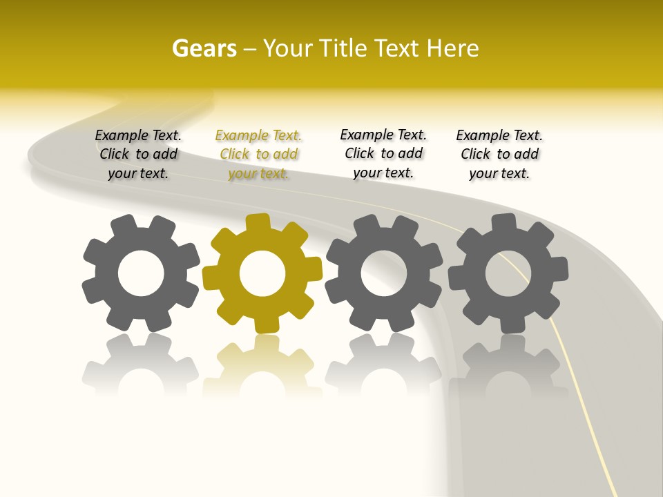 Dividing Open Turn PowerPoint Template