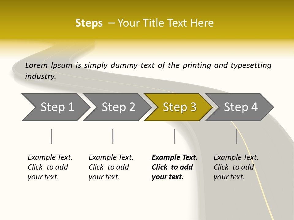 Dividing Open Turn PowerPoint Template