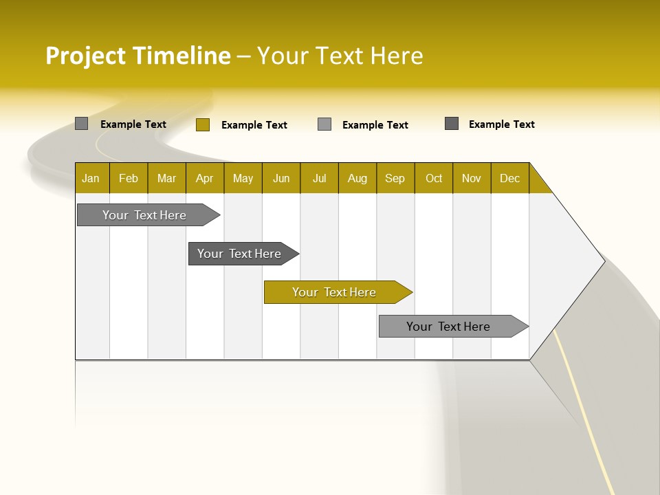 Dividing Open Turn PowerPoint Template