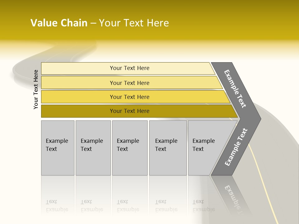 Dividing Open Turn PowerPoint Template