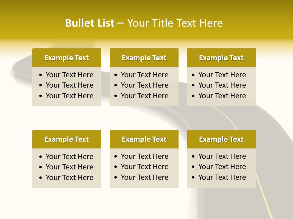 Dividing Open Turn PowerPoint Template