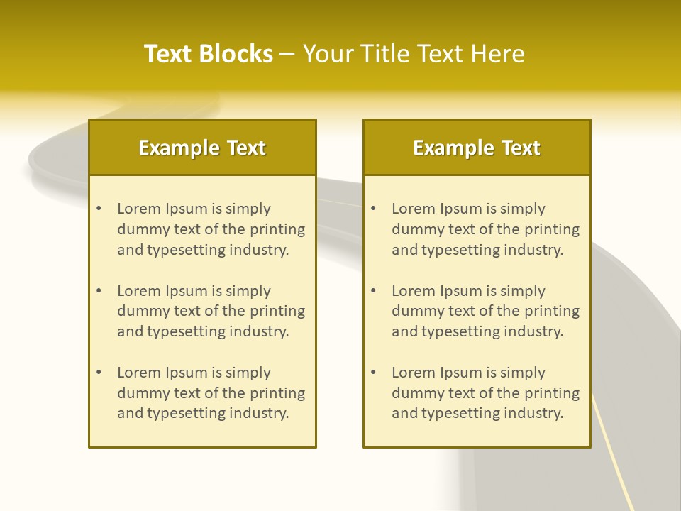 Dividing Open Turn PowerPoint Template