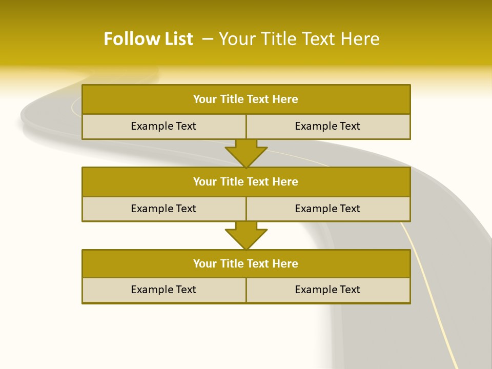 Dividing Open Turn PowerPoint Template