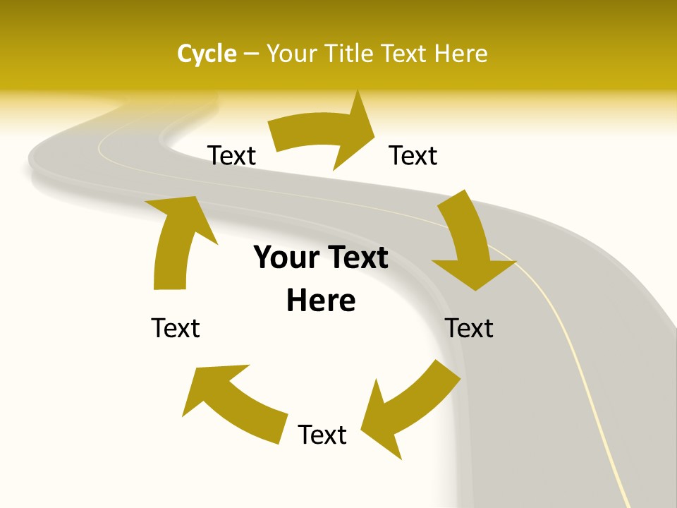 Dividing Open Turn PowerPoint Template