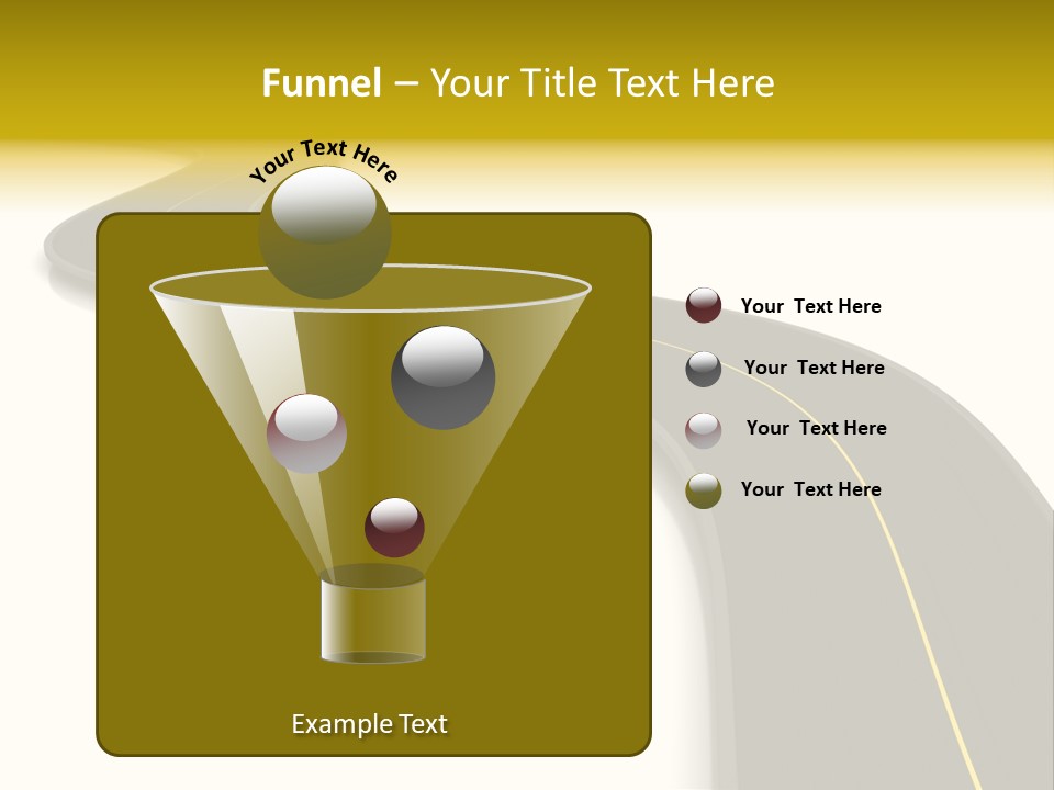 Dividing Open Turn PowerPoint Template
