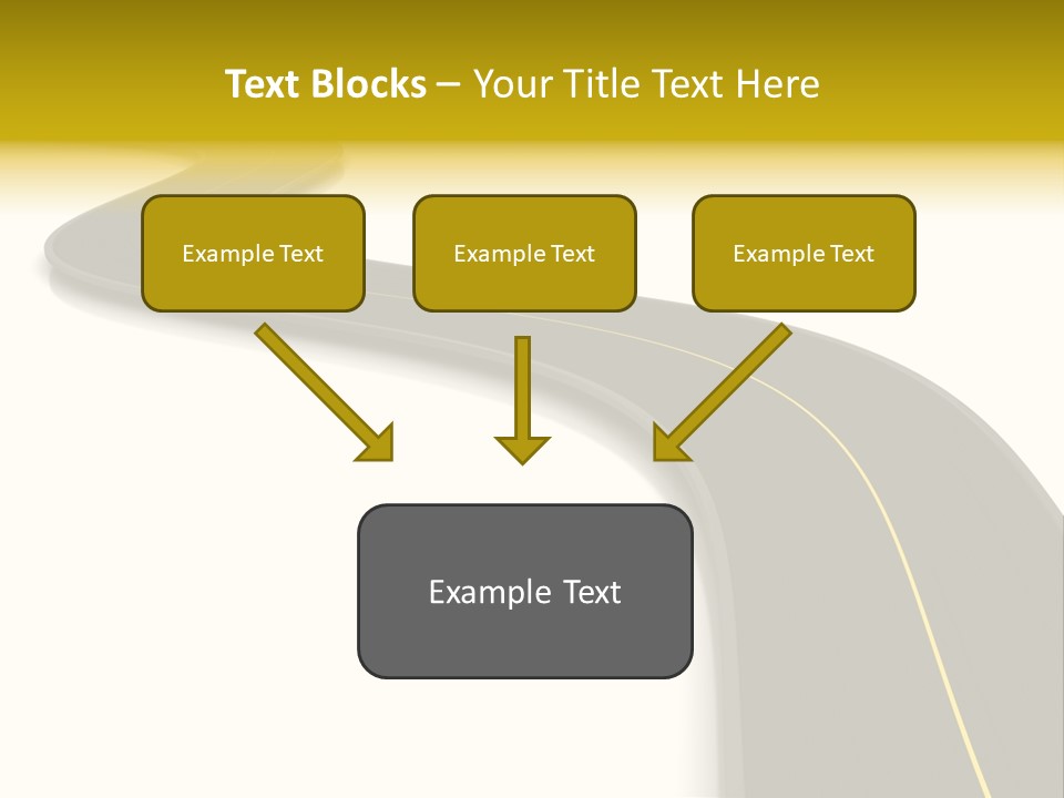 Dividing Open Turn PowerPoint Template