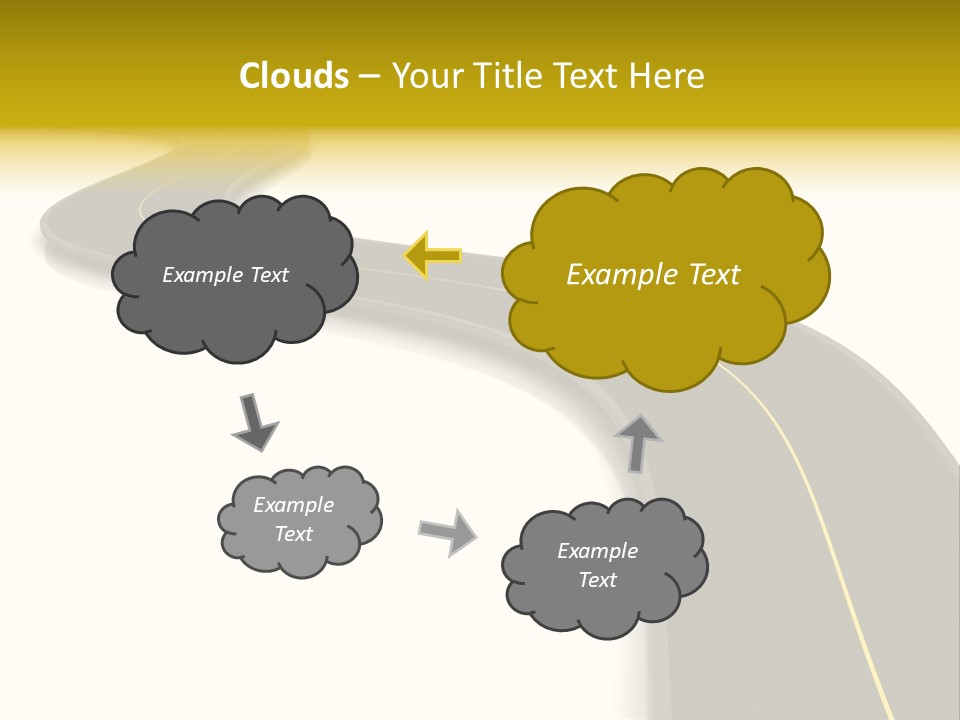 Dividing Open Turn PowerPoint Template