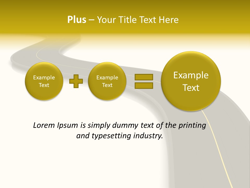 Dividing Open Turn PowerPoint Template