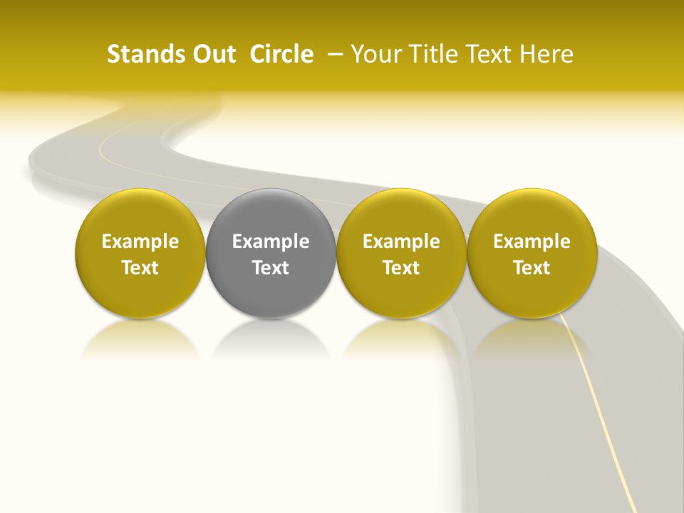 Dividing Open Turn PowerPoint Template