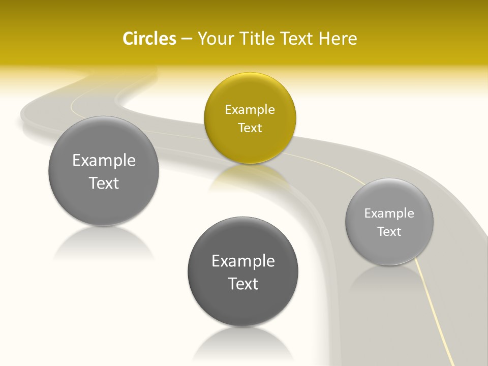 Dividing Open Turn PowerPoint Template