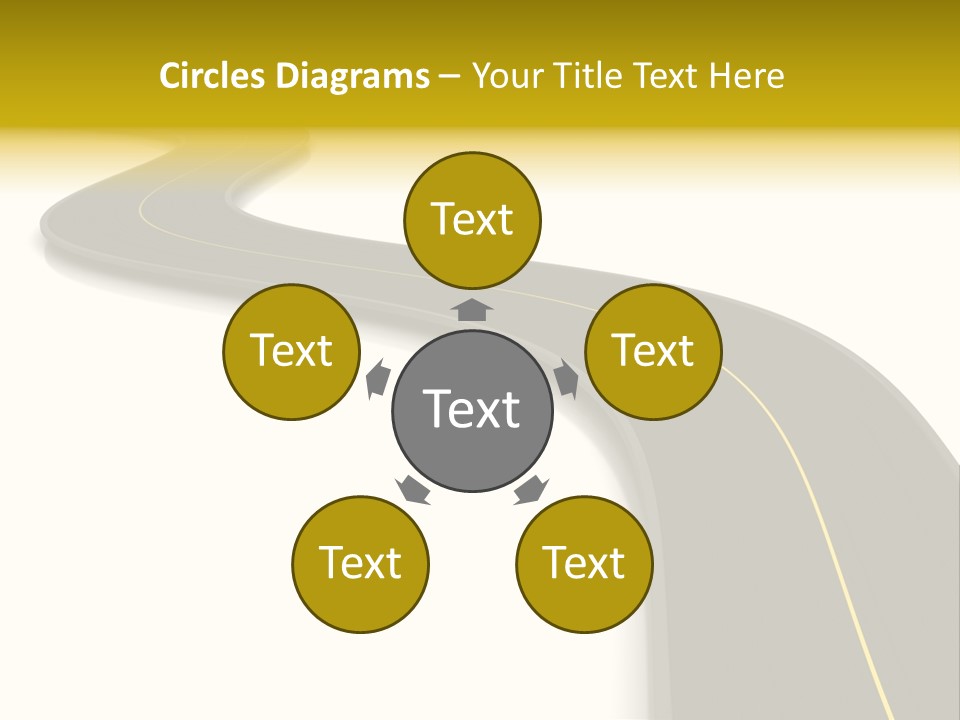 Dividing Open Turn PowerPoint Template