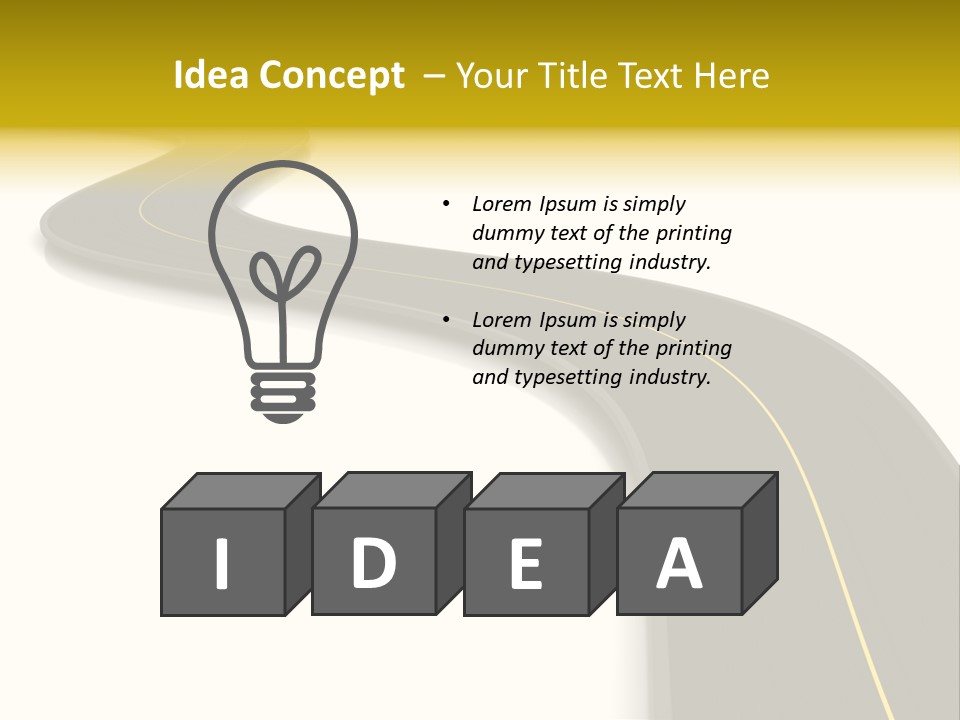 Dividing Open Turn PowerPoint Template