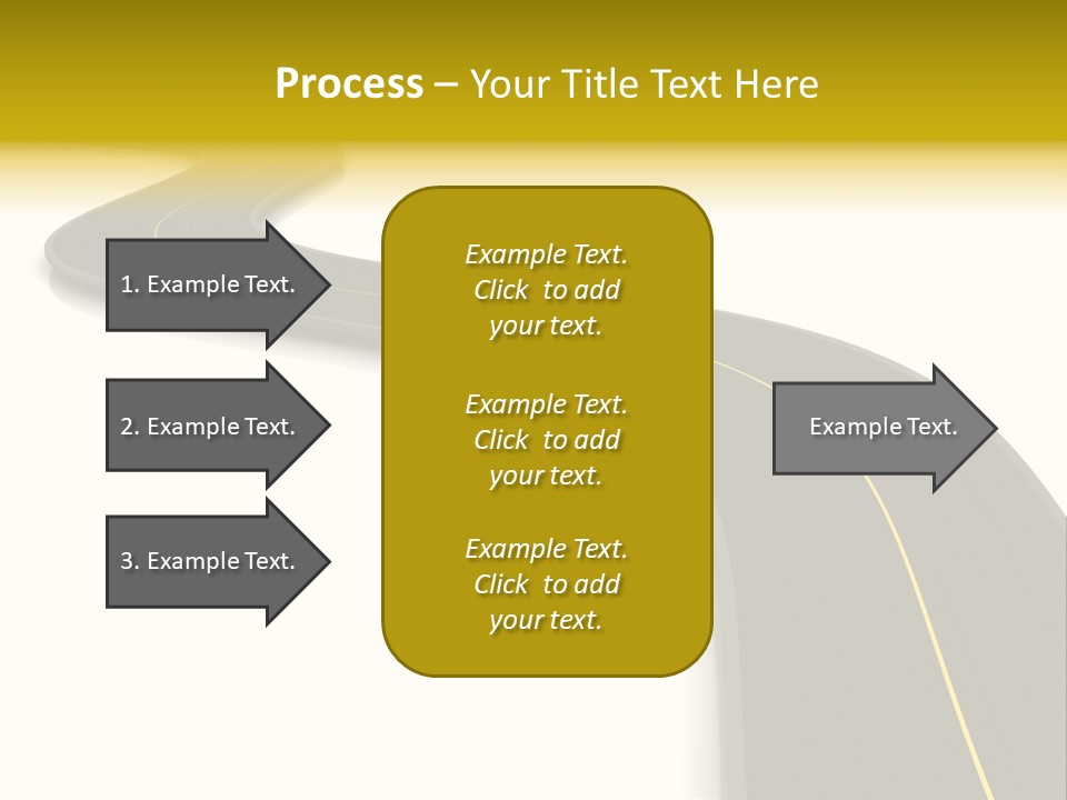 Dividing Open Turn PowerPoint Template