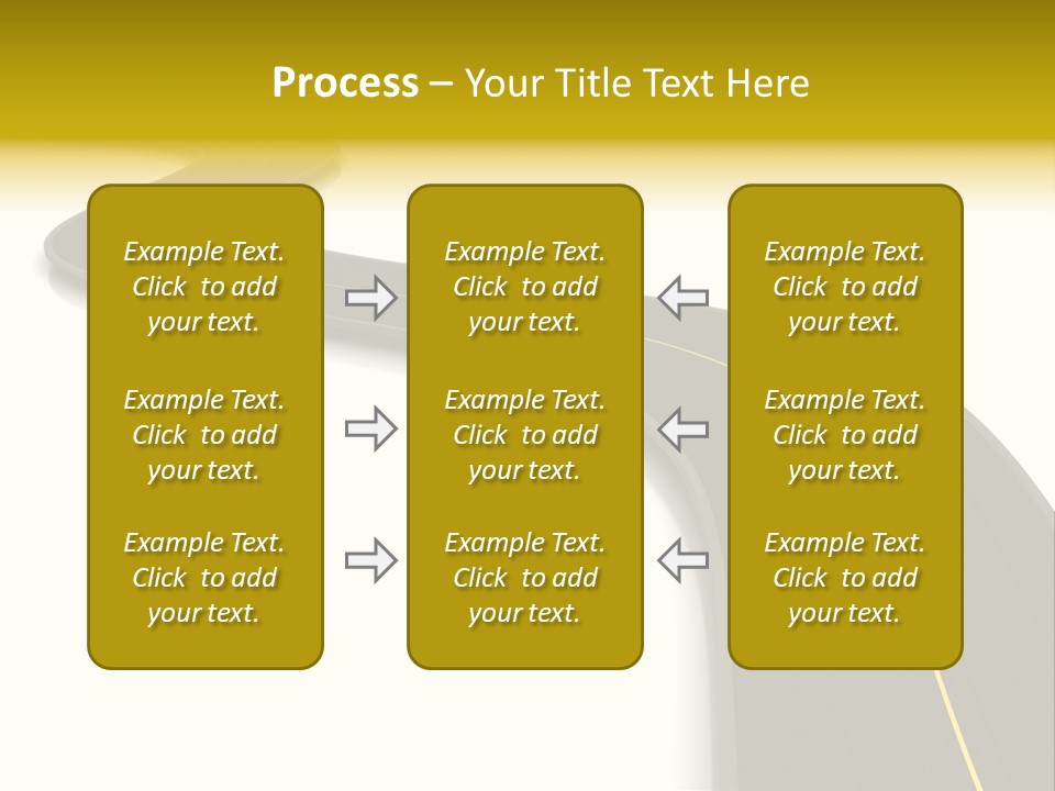 Dividing Open Turn PowerPoint Template