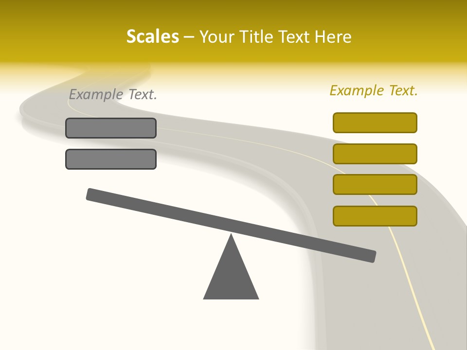 Dividing Open Turn PowerPoint Template