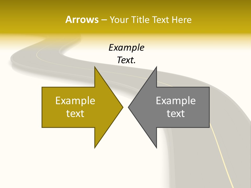 Dividing Open Turn PowerPoint Template