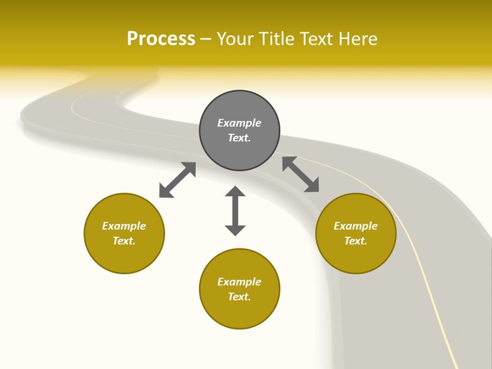 Dividing Open Turn PowerPoint Template