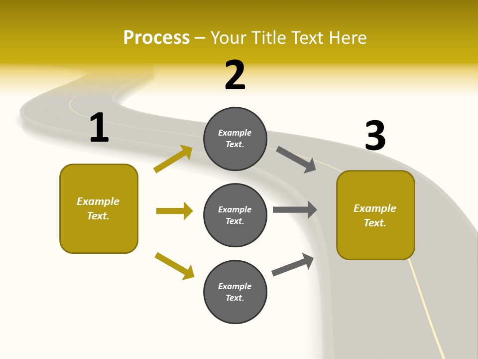Dividing Open Turn PowerPoint Template
