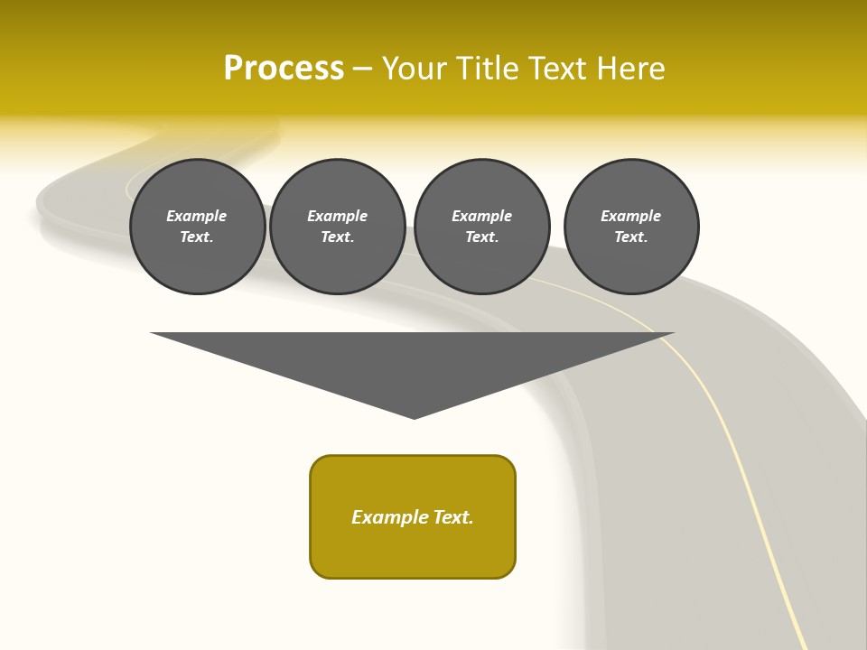 Dividing Open Turn PowerPoint Template