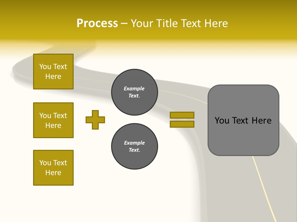 Dividing Open Turn PowerPoint Template