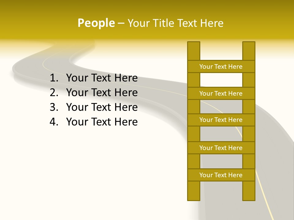 Dividing Open Turn PowerPoint Template