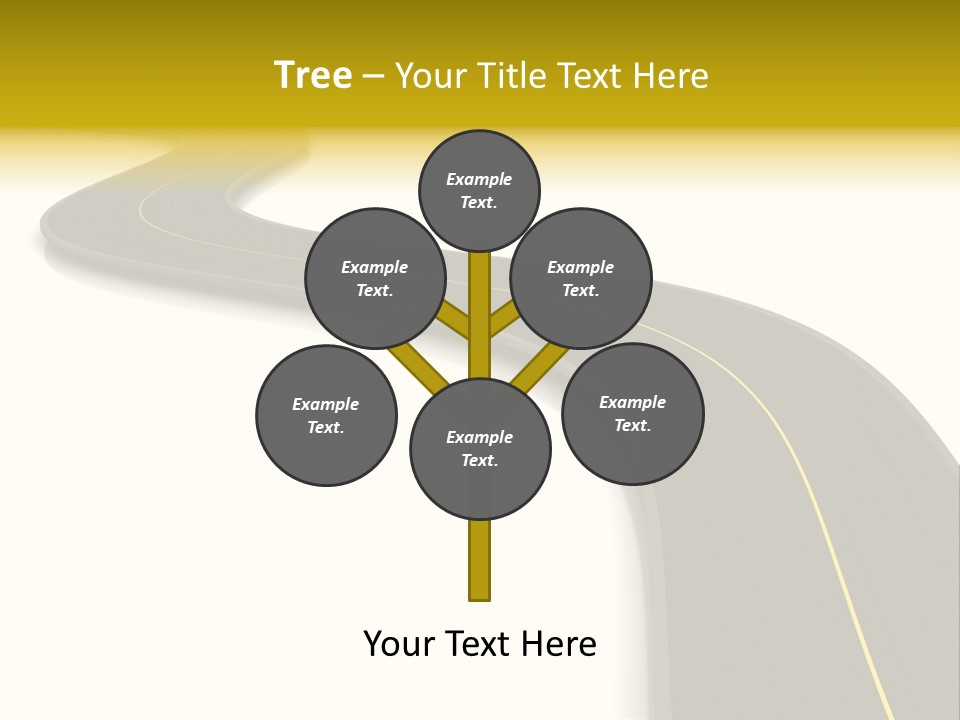 Dividing Open Turn PowerPoint Template
