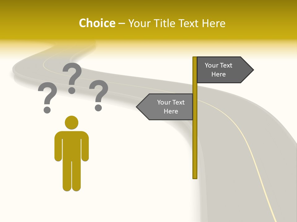 Dividing Open Turn PowerPoint Template