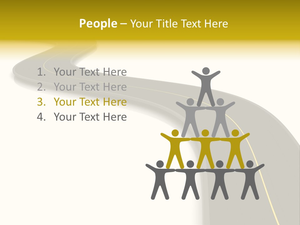 Dividing Open Turn PowerPoint Template